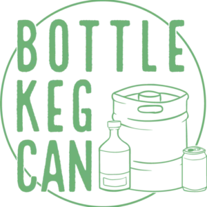 Bottle keg can logo